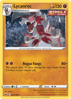 Lycanroc (Play Pokemon Stamp)