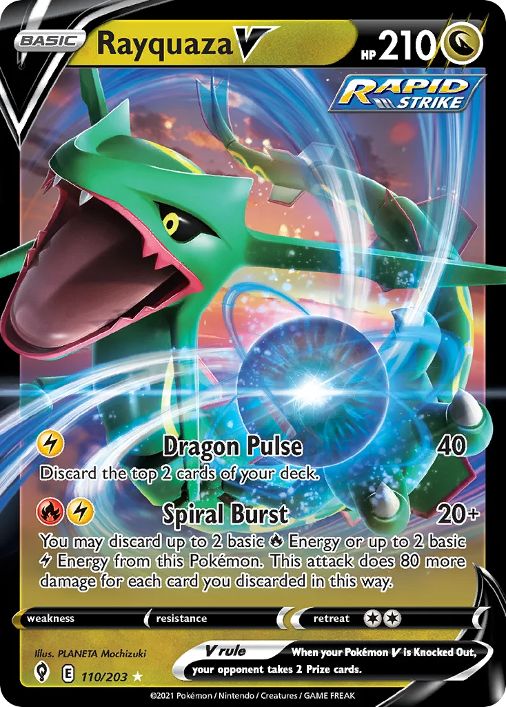 Rayquaza V (Play Pokemon Stamp)