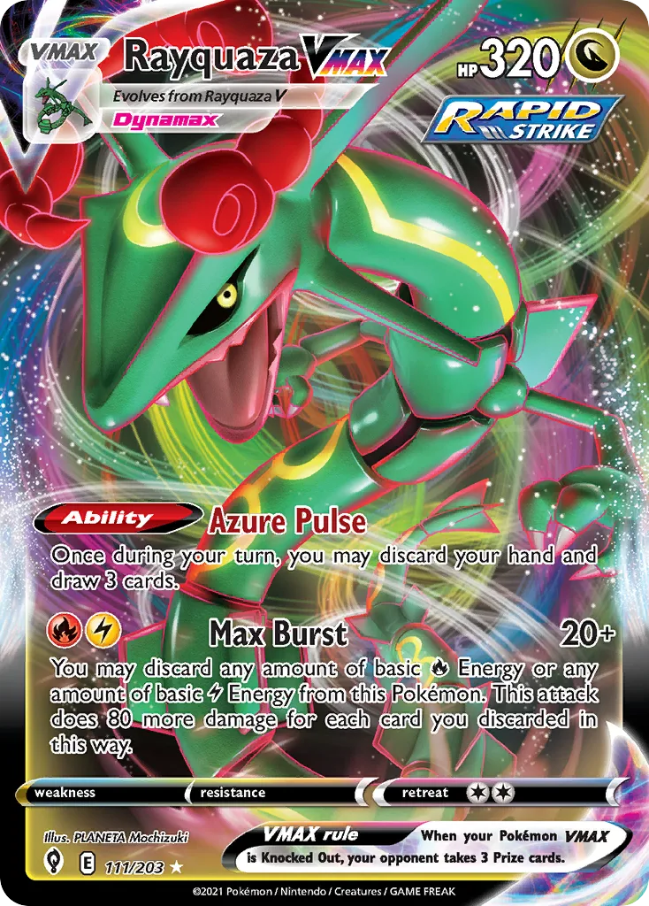 Rayquaza VMAX (Play Pokemon Stamp)