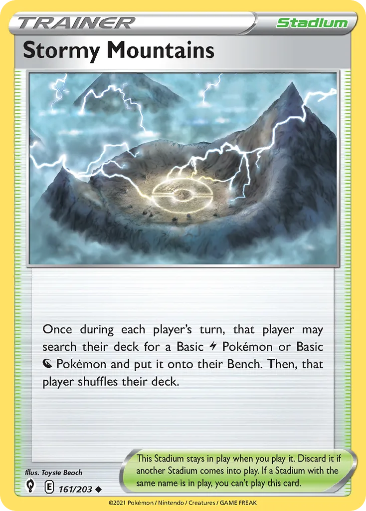 Stormy Mountains (Play Pokemon Stamp)