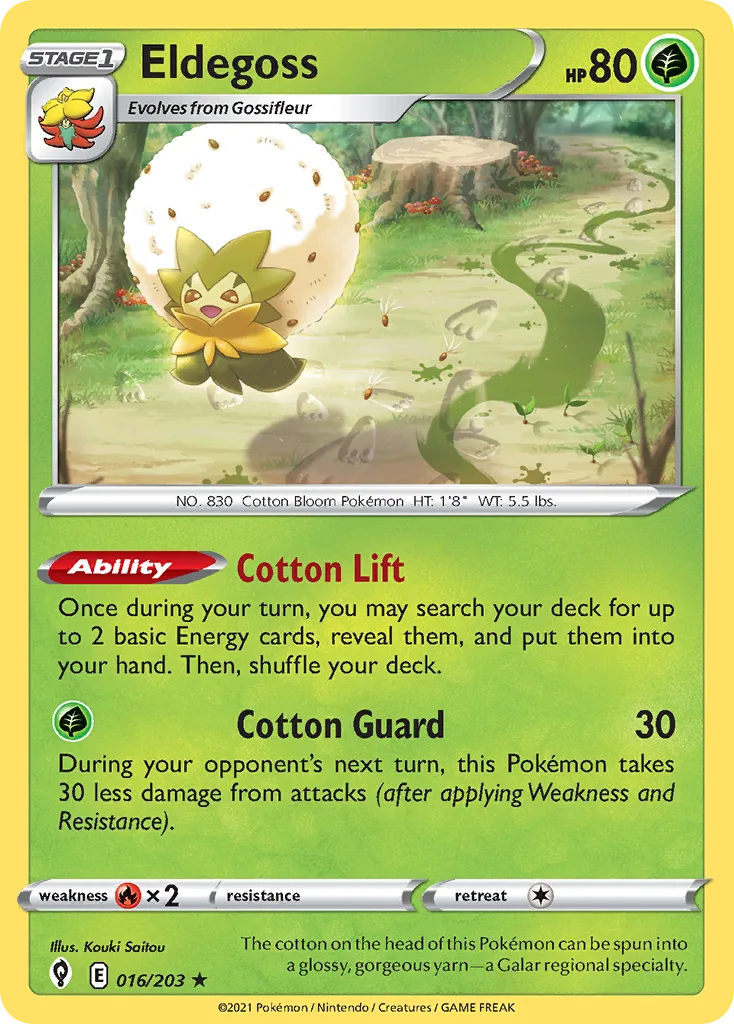 Eldegoss (Play Pokemon Stamp)
