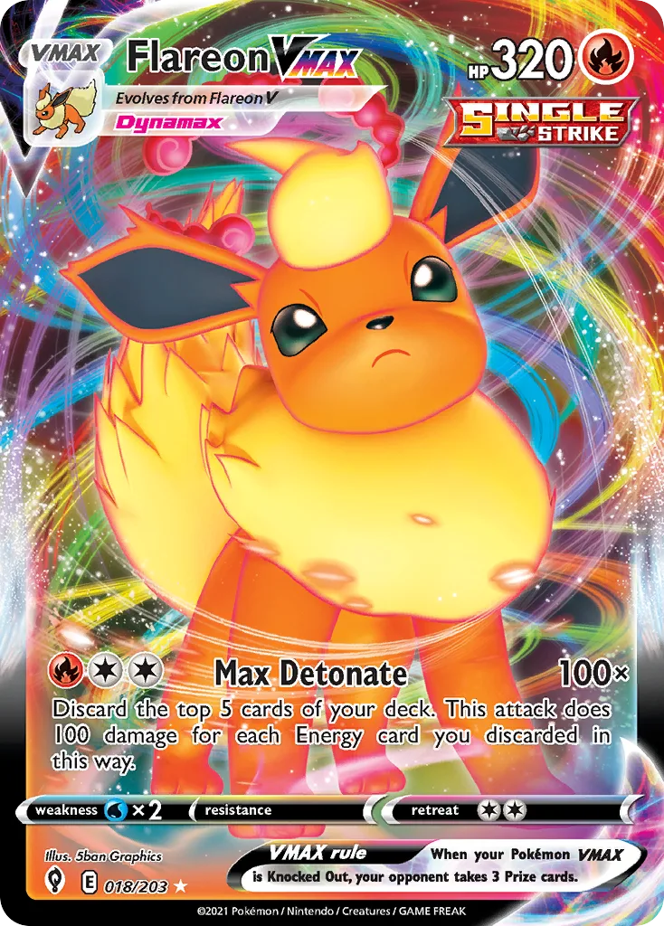 Flareon VMAX (Play Pokemon Stamp)