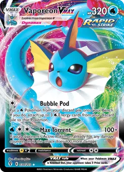 Vaporeon VMAX (Play Pokemon Stamp)