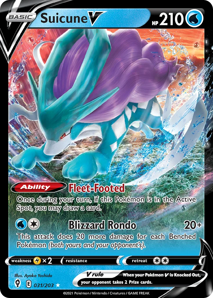 Suicune V (Play Pokemon Stamp)