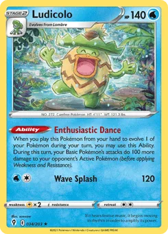 Ludicolo (Play Pokemon Stamp)