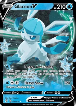 Glaceon V (Play Pokemon Stamp)
