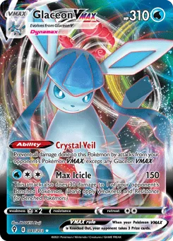 Glaceon VMAX (Play Pokemon Stamp)