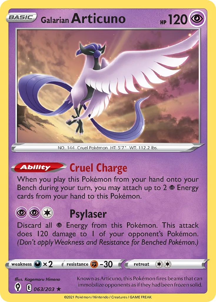 Galarian Articuno (Play Pokemon Stamp)