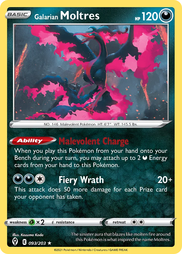 Galarian Moltres (Play Pokemon Stamp)