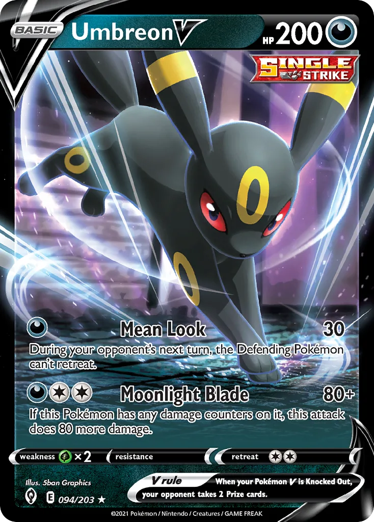 Umbreon V (Play Pokemon Stamp)