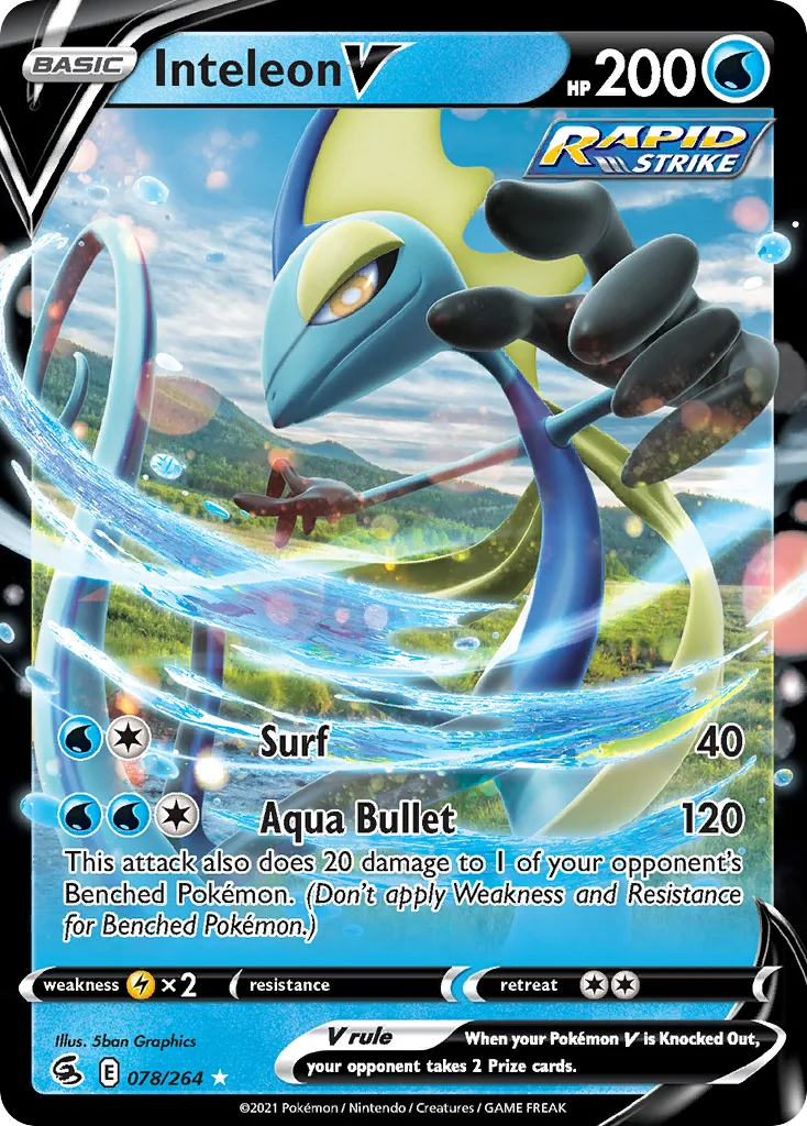 Inteleon V (Play Pokemon Stamp)