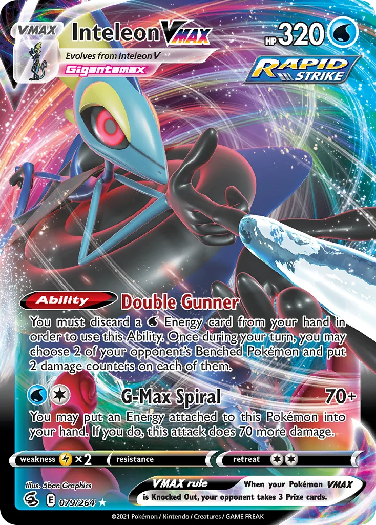 Inteleon VMAX (Play Pokemon Stamp)