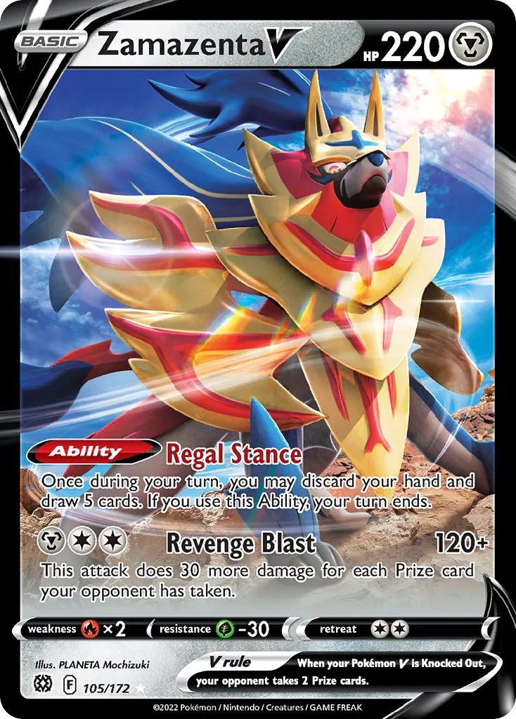 Zamazenta V (Play Pokemon Stamp)