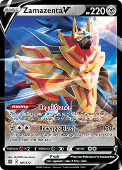 Zamazenta V (Play Pokemon Stamp)