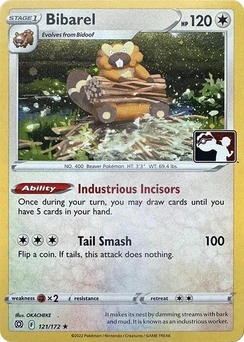 Bibarel (Play Pokemon Stamp, Cosmos Holo)