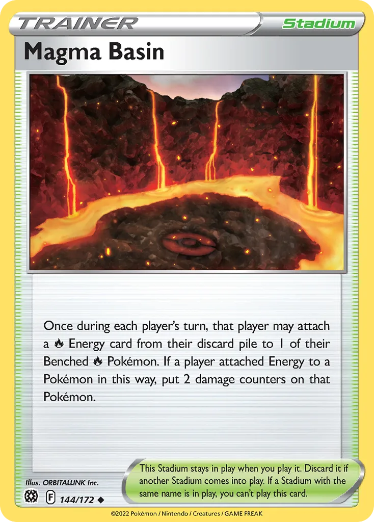 Magma Basin (Play Pokemon Stamp)