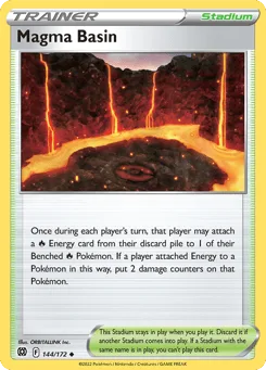Magma Basin (Play Pokemon Stamp)