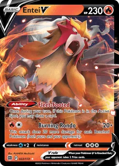 Entei V (Play Pokemon Stamp)
