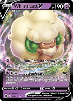 Whimsicott V (Play Pokemon Stamp)