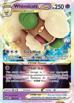 Whimsicott VSTAR (Play Pokemon Stamp)