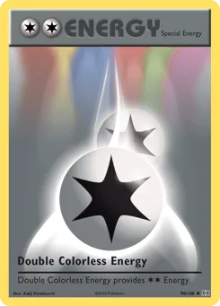 Double Colorless Energy (Staff Stamp)