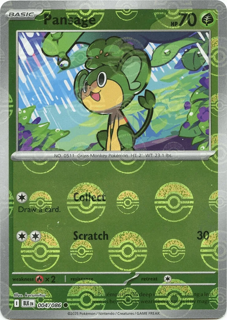 Pansage  (Poke Ball) 