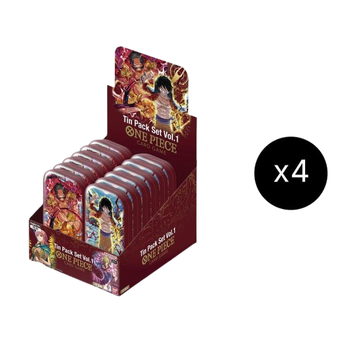 One Piece Tin Pack Set Vol. 1 Display Case