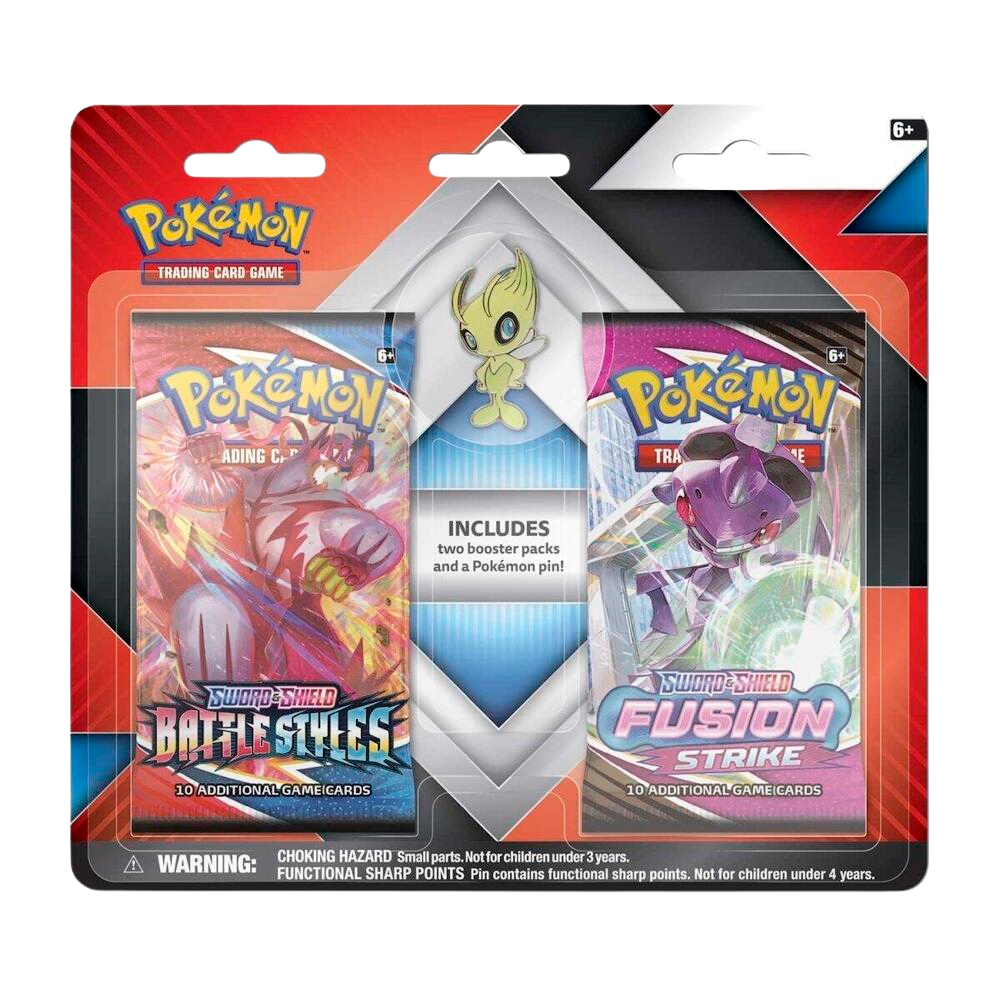 2 Booster Packs & Celebi Collector's Pin