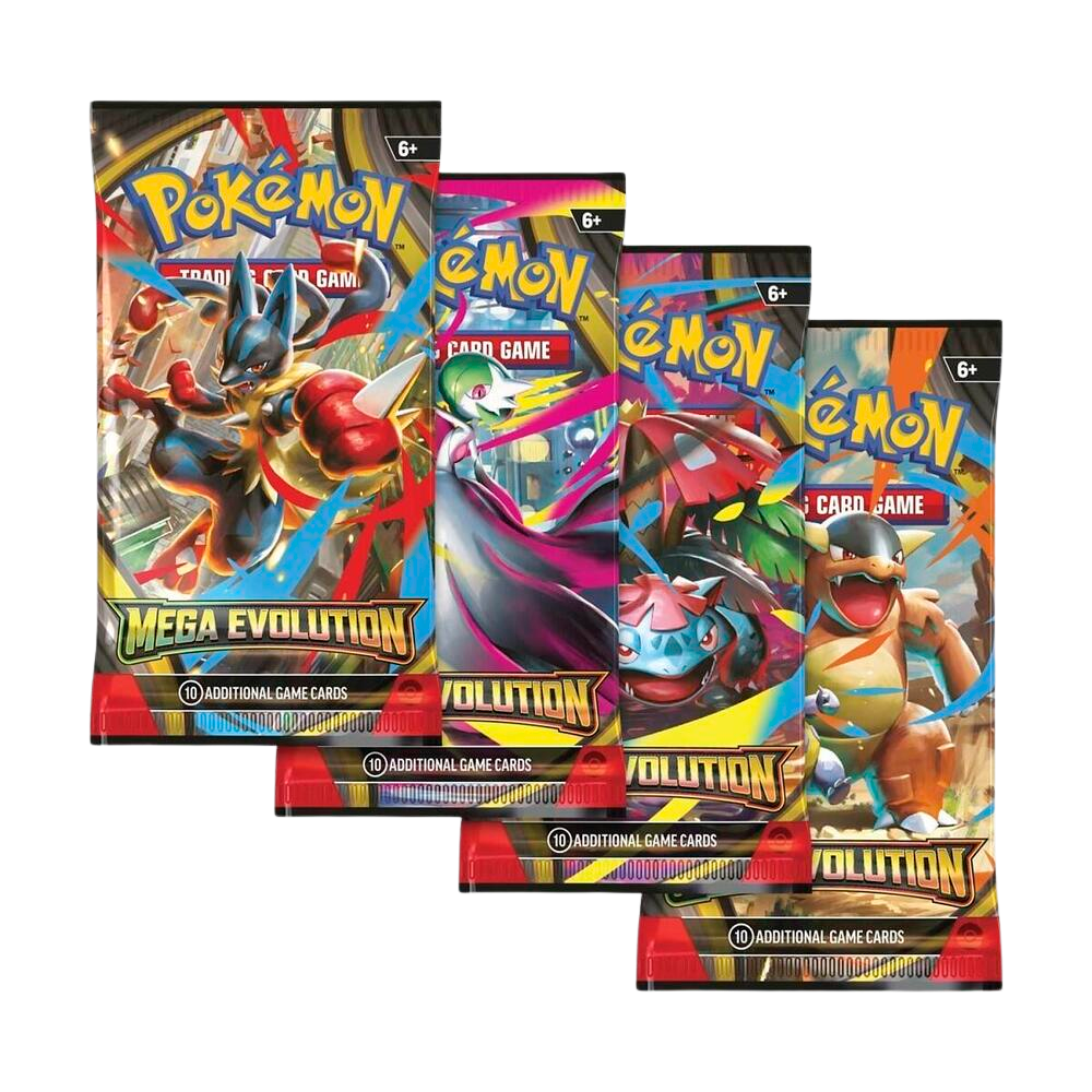 Mega Evolution Booster Pack Art Bundle [Set of 4]