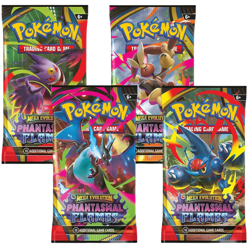 Phantasmal Flames Booster Pack Art Bundle [Set of 4]