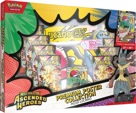 Ascended Heroes Premium Poster Collection - Mega Lucario