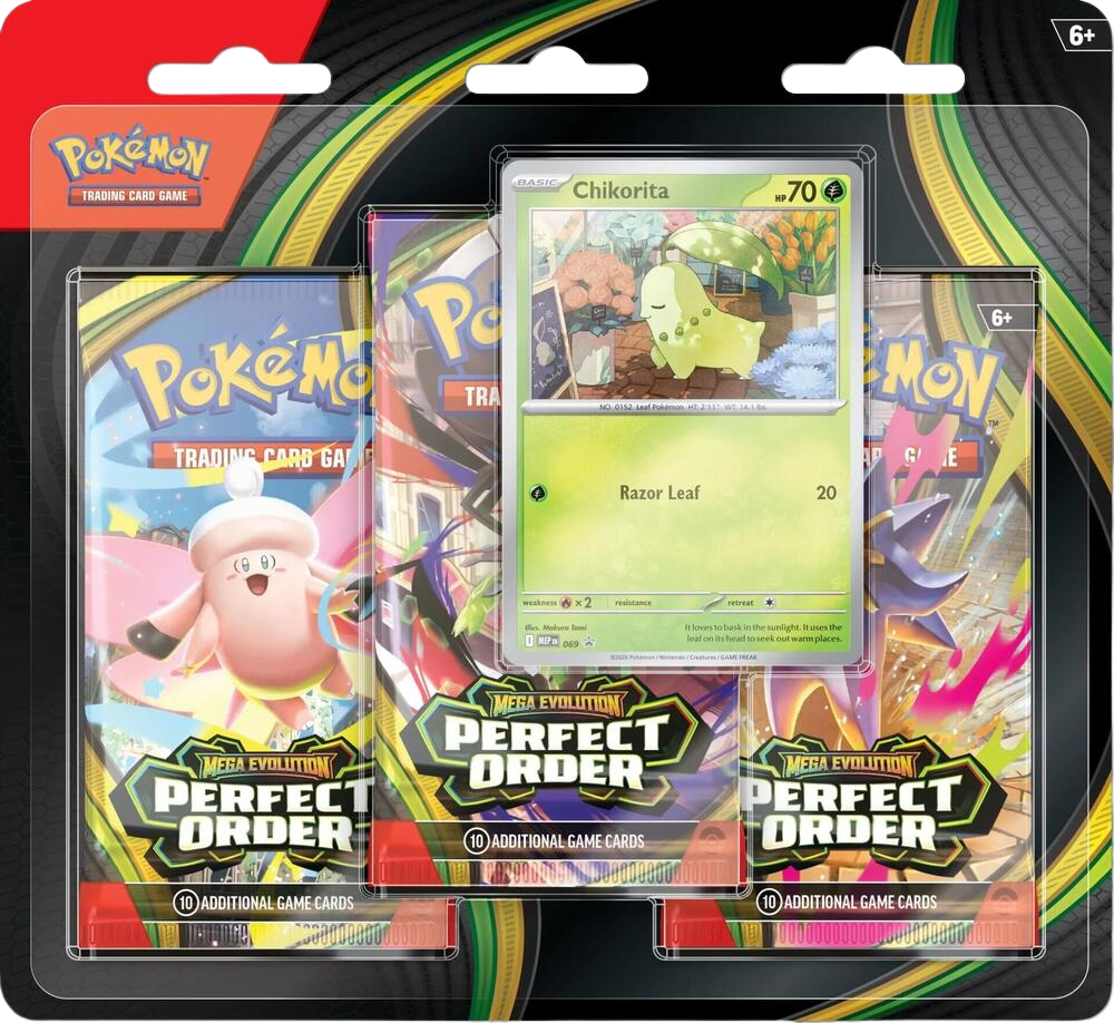 Perfect Order 3 Pack Blister [Chikorita]