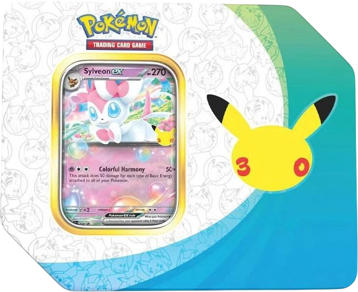 30th Celebration ex Tin [Sylveon ex] (Retail Version)
