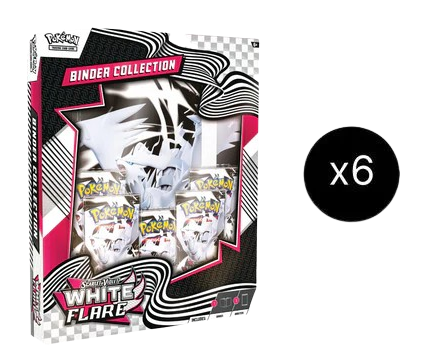 White Flare  Binder Collection Case