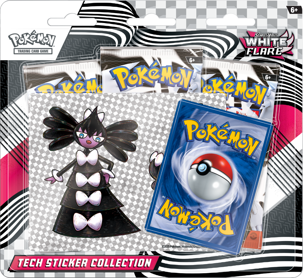 White Flare Tech Sticker Collection
