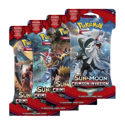 Crimson Invasion Sleeved Booster Pack Art Bundle [Set of 4]