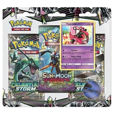 Celestial Storm 3 Pack Booster Blister [Tapu Lele]