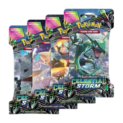 Celestial Storm Sleeved Booster Pack Art Bundle [Set of 4]
