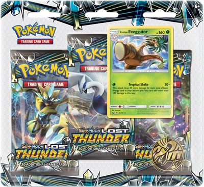 Lost Thunder 3 Pack Blister [Alolan Exeggutor]