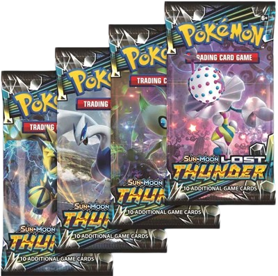 Lost Thunder Booster Pack Art Bundle [Set of 4]