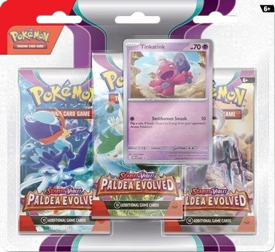 Paldea Evolved 3 Pack Blister [Tinkatink]