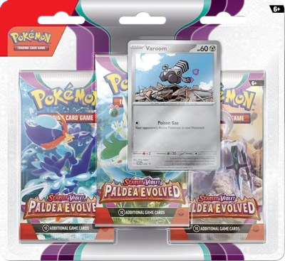 Paldea Evolved 3 Pack Blister [Varoom]