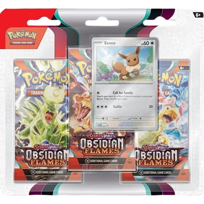 Obsidian Flames 3 Pack Blister [Eevee]