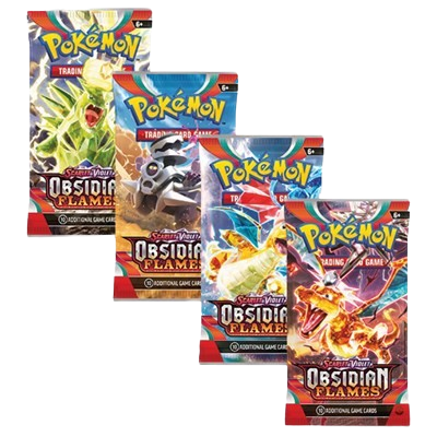 Obsidian Flames Booster Pack Art Bundle [Set of 4]