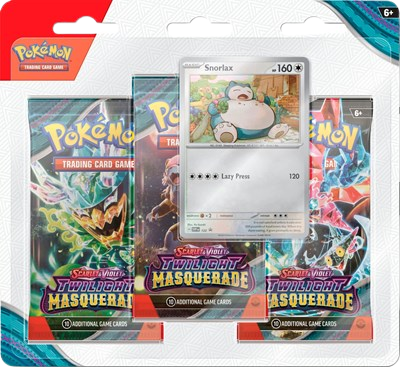 Twilight Masquerade 3 Pack Blister [Snorlax]