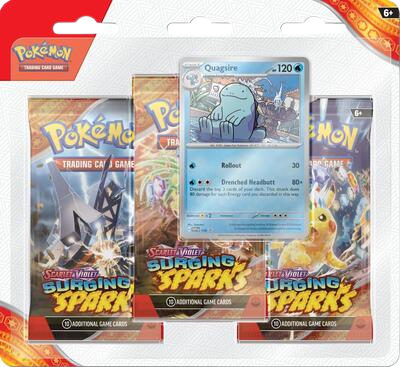 Surging Sparks 3 Pack Blisters [Quagsire]