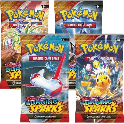 Surging Sparks Booster Pack Art Bundle [Set of 4]