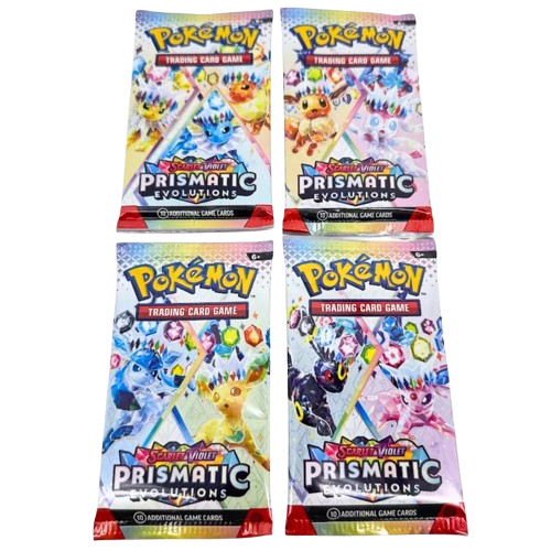 Prismatic Evolutions Booster Pack Art Bundle [Set of 4]