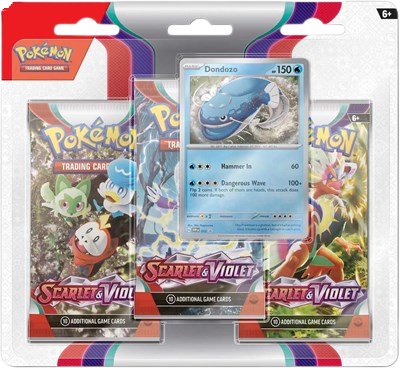 Scarlet & Violet 3 Pack Blister [Dondozo]