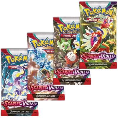 Scarlet & Violet Booster Pack Art Bundle [Set of 4]